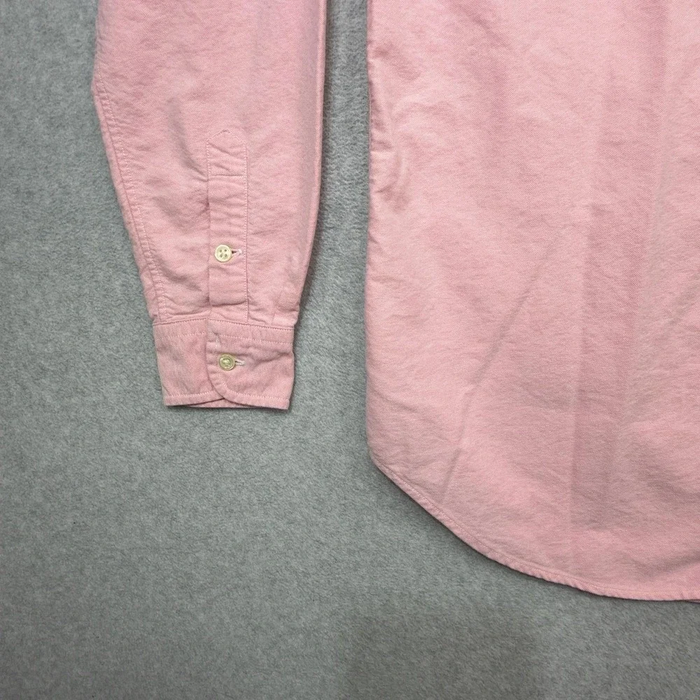 Ralph Lauren Oxford Shirt Youth Large 16 Pink Long Sleeve Button Cotton Women